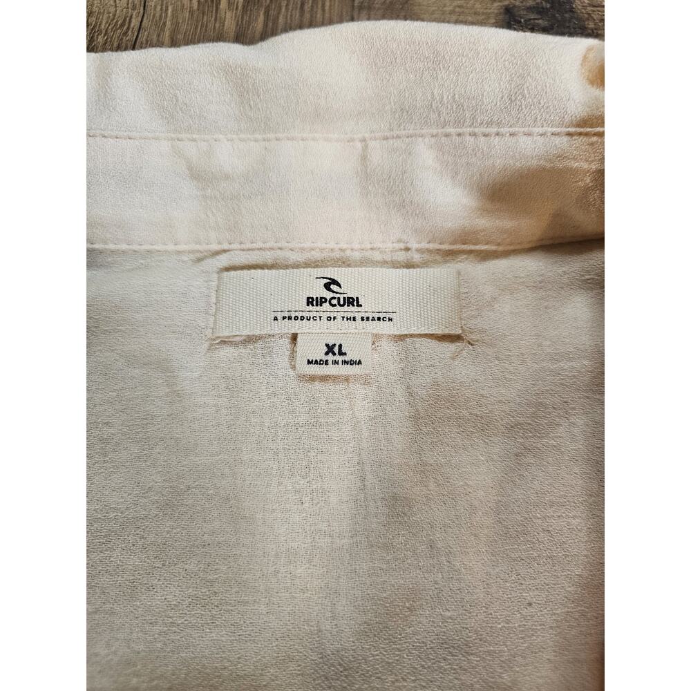 Rip Curl Linen Blend Gauze Button Down Shirt Women's Size XL Beach Surfer NWT - Picture 6 of 10